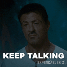 keep talking barney ross sylvester stallone the expendables 2 keep speaking