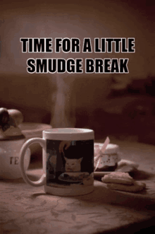 Smudge Coffee GIF - Smudge Coffee Smudge Break GIFs