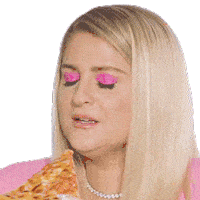 Pizza Time Meghan Trainor Sticker - Pizza Time Meghan Trainor Pizza Stickers