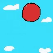 falling red ball ball