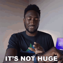 Its Not Huge Marques Brownlee GIF - Its Not Huge Marques Brownlee Not That Big GIFs