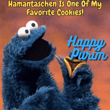 Purim Happy Purim GIF - Purim Happy Purim Cookie Monster GIFs
