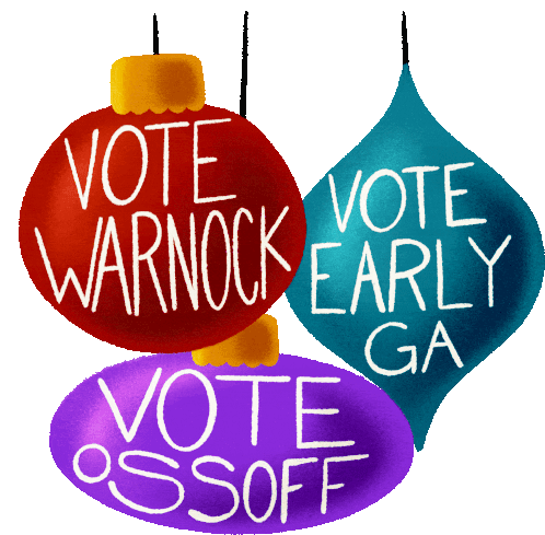 Register To Vote Ga Georgia Sticker - Register To Vote Ga Georgia Vote Ossoff Stickers