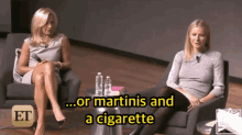 Martinis Cigarettes GIF - Martinis Cigarettes Gwyneth Paltrow GIFs