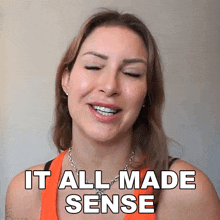 It All Made Sense Tracy Kiss GIF - It All Made Sense Tracy Kiss It Made Sense To Me GIFs