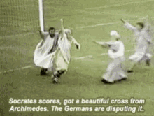 Fútbol Filosofía Socrates Scores GIF - Fútbol Filosofía Socrates Scores Germans Are Disputing It GIFs