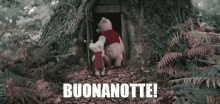 Winnie The Pooh Buonanotte Buona Notte Dormi Bene Sogni D'Oro Ciao Sonno Sonnellino GIF - Winnie The Pooh Piglet Pimpi GIFs