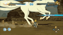 a video game is being played with armor break written in blue
