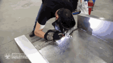 welding the hacksmith cybertruck build working building