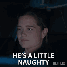 Hes A Little Naughty Juliette GIF - Hes A Little Naughty Juliette First Kill GIFs