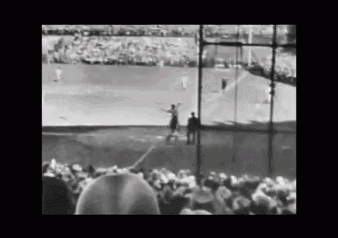 Babe Calls His Shot GIF - Babe Ruth Home - Discover & Share GIFs