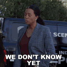 We Dont Know Yet Dr Tara Lewis GIF - We Dont Know Yet Dr Tara Lewis Aisha Tyler GIFs