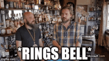 Rings Bell Whiskey Vault GIF - Rings Bell Whiskey Vault Rex GIFs