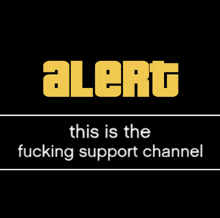 a black background with the word alert in yellow letters