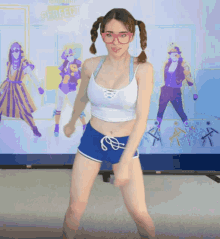 Amouranth Floss GIF - Amouranth Floss Flossing GIFs