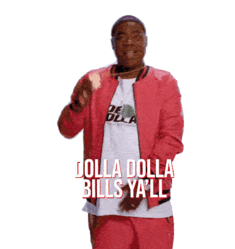 Dolla Dolla Dolla Bills Sticker - Dolla Dolla Dolla Bills Dollar Bills Stickers