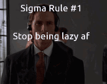 being lazy rules