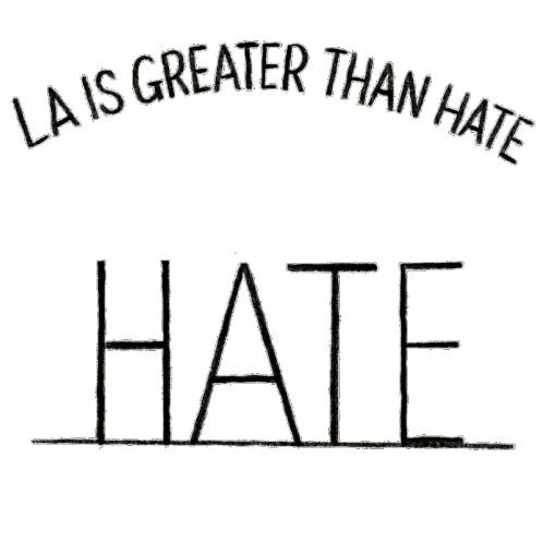 La Vs Hate Los Angeles Sticker - La Vs Hate Los Angeles 211 Stickers