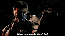Mortal Kombat 1 Smoke GIF - Mortal Kombat 1 Smoke Where Theres Smoke Theres Fire GIFs