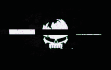 spinox skull logo glitch