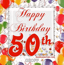 Happy50th Birthday Happy Birthday GIF - Happy50th Birthday Happy Birthday Happy Birthday To You GIFs