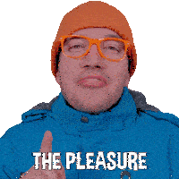 The Pleasure Is All Mine Blippi Sticker - The Pleasure Is All Mine Blippi Blippi Wonders - Educational Cartoons For Kids Stickers