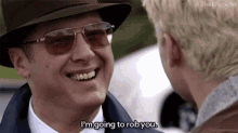 I'M Going To Rob You GIF - The Blacklist James Spader Red GIFs