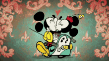 Kiss And Ride Minnie And Mickey GIF - Kiss And Ride Minnie And Mickey GIFs