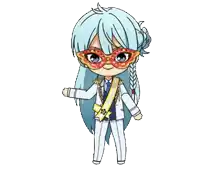 a cartoon character wearing a mask and a white suit is standing next to roses .