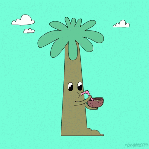 coconut tree animated