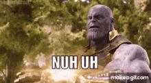 Thanos Marvel GIF - Thanos Marvel Nuh Uh GIFs