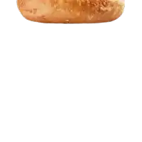 a loaf of bread is sitting on a white surface