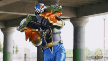 Punch It Ollie GIF - Punch It Ollie Dino Fury Blue Ranger GIFs