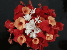 Flowers Swirl GIF - Flowers Swirl Red GIFs