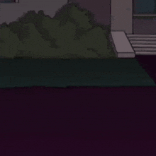 bender from futurama standing in front of a house