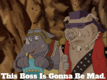 tmnt rocksteady this boss is gonna be mad the boss will be angry tmnt2012