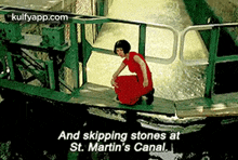 And Skipping Stones Atst. Martin'S Canal..Gif GIF