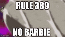 Goku Rule 389 Barbie GIF - Goku Rule 389 Barbie GIFs