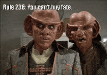 Rule 236 You Cant Buy Fate GIF - Rule 236 You Cant Buy Fate Star Trek GIFs