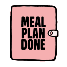 meal plan done diet healthy planner