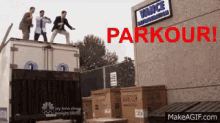 Parkour Office GIF - Parkour Office Andybernard GIFs