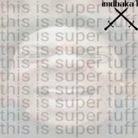 a blurred image of a person with the words this is super tuff on it