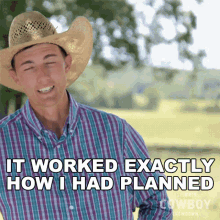 It Worked Exactly How I Had Planned Tyler Kijac GIF - It Worked Exactly How I Had Planned Tyler Kijac Ultimate Cowboy Showdown Season2 GIFs