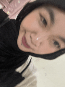 a close up of a woman 's face with a nose ring