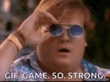 Gif Game So Strong Impressed GIF - Gif Game So Strong Impressed Chris Farley GIFs