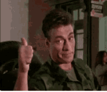 Thumbs Up Jean Claude Van Damme GIF - Thumbs Up Jean Claude Van Damme GIFs