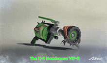 a green and black object with the words " the h- 3 nozzlenose vip-r " on it