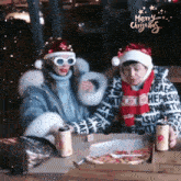 Merry Christmas Pizza GIF - Merry Christmas Pizza Winter Holiday GIFs