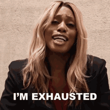 I Am Exhausted Laverne Cox GIF - I Am Exhausted Laverne Cox I Am Very Tired GIFs