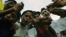 a group of people are gathered in a circle with the word bully on the bottom left